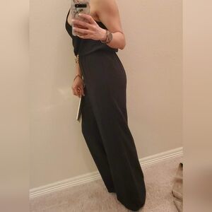 Express black wide leg jumpsuit